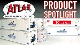 HO Scale Intermodal 40' Refrigerated Shipping Containers Atlas Product Spotlight