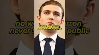 No wonder Barron never smiles in public#shorts #youtubeshorts #celebrity #trump #barrontrump