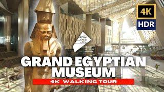  ARCHITECTURE TOUR OF CAIRO'S GRAND EGYPTIAN MUSEUM WITH CAPTIONS | 4K HDR - 60fps