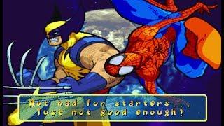 Marvel VS Capcom 1 - Spider-Man/Wolverine - Expert Difficulty Playthrough