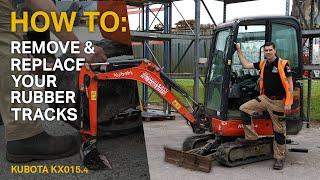 HOW TO: Remove & Replace Rubber Tracks On Your Mini Excavator - Tips & Tricks