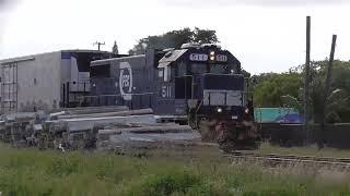 FEC "GOING PLACES" Logo GP38-2 511, TWO Tri-Rail GP49s & More At Boynton 11-4-24