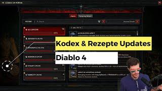 Diablo 4: Kodex & Rezepte Updates (endlich!)