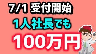 【開始】7月1日から申請・定番補助金・従業員０名でも最低100万円・１人親方・個人事業・中小企業向け・もの補助・ものづくり補助金・ものづくり・商業サービス生産性向上促進事業【マキノヤ先生】第2195回