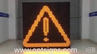 OPTRAFFIC OUTDOOR AMBER P20 LED SIGNS