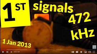 First signals on new 630 metre amateur band