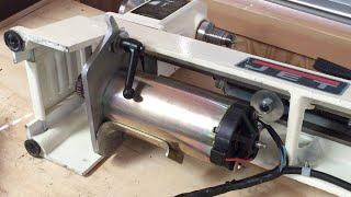 VARIABLE SPEED Treadmill Motor Conversion Installed ONBOARD On Older Mini Lathe, DIY. Jet ML-1014