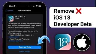 How To Remove iOS 18 Beta From Your iPhone!