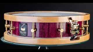 Seven Six Drum Company Purple Piccolo 4x14 Purpleheart Custom Snare drum demo