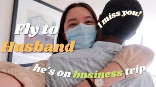 I surprise my husband while he's on business trip (Kansas City)｜Blasian Couple｜sometimes with Keys