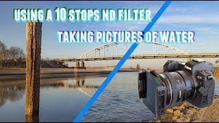 Using a 10 stop ND filter to take pictures of moving water