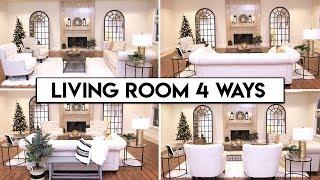 4 LIVING ROOM LAYOUT IDEAS | Easy Transformation