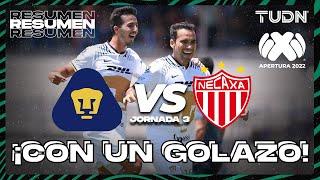 Resumen | Pumas vs Necaxa | Liga Mx Apertura 22 -J3 | TUDN