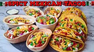 Spicy Mexican Tacos Recipe | Soft And Crunchy Taco | At Home Taco Bell