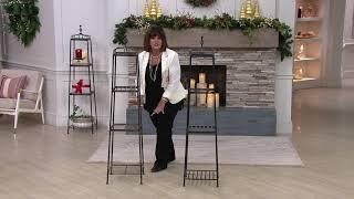 3-Tier 60" Metal Wrought Iron Decorative Etagere on QVC