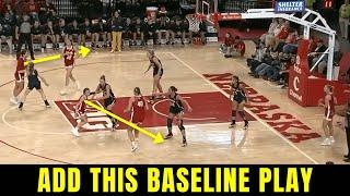 Dominate a man to man defense with this baseline play