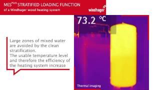 MESplus Stratified Loading Function of a Windhager wood heating system