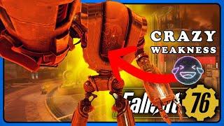 Fallout 76: Neurological Warfare Goliath Robot Boss Has Crazy Weakness  Dead in Seconds!