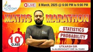 LIVE Maths Marathon for Class 10 | Statistics & Probability | Utkarsh Sir | Exam Booster  DAY-5