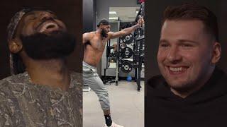 Luka Doncic reaction to LeBron arriving 10 hours before game to workout 