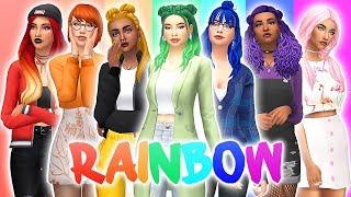 RAINBOW STUDENTS  + 123 CC LINKS | The Sims 4 | Create a Sim