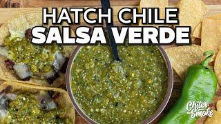 EASY Roasted Hatch Chile SALSA VERDE