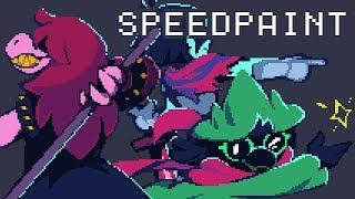 Deltarune - The Fun Gang  [Pixel Art Speedpaint - Photoshop]