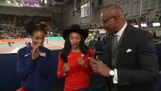 Tara Davis Woodhall & Monae’ Nichols complete U S  1 2 in women’s long jump at Worlds  NBC Sports