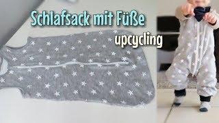 Upcycling - Schlafsack mit Füßen  - Nähanleitung ohne Schnittmuster - Nähtinchen