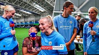 Behind the scenes at Man City with Chloe Kelly and Alex Greenwood! 