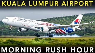 KUALA LUMPUR AIRPORT - Morning RUSH HOUR | Plane Spotting