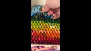 Crayon Organization #color #crayola #crayons #DIY #organize #craftroom #storage #colorcoded #shorts