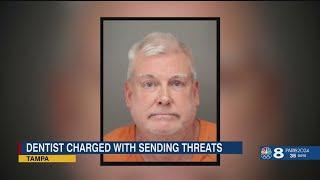 Tampa dentist charged with sending violent, racist messages to dozens of victims, feds say