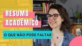 RESUMO ACADÊMICO para artigo, TCC, dissertação e tese // como fazer + exemplo + dicas