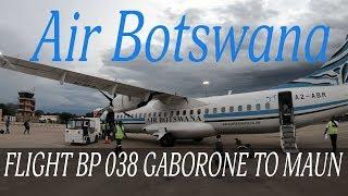 Air Botswana Flight BP 038 Gaborone To Maun