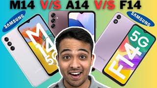 Samsung M14 vs A14 vs F14: ONE CLEAR ANSWER! | Samsung M14 5g | Samsung A14 5g | Samsung F14 5g |