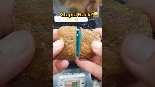 Stupid rock,a lucky lady? #gemstone #crystals #shorts