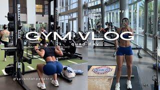 GYM VLOG!! quad day workout