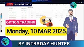 Live Bank Nifty Option Trading  | Intraday Trading by Intraday Hunter