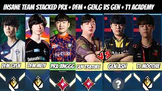 When 4 Apac Avengers PRX Jinggg DFM Meiy DFM Gyen & GEN T3xture Against GEN & T1 Academy's Pros