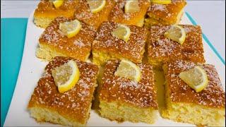 طرز تهیه کیک اسفنجی لیمو همراه با ماست خوشمزه و مجلسی / lemon cake