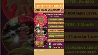 Best Aari Class taken in Madurai | Basic to Advance level stitches | Zardosi