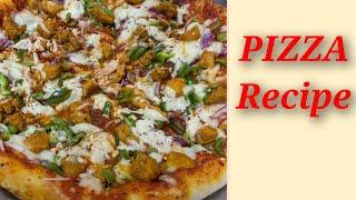 Chicken Tikka Pizza  without oven recipe | cook with Faria