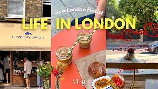 London Florist daily life New aesthetic cafe, Bakery hopping Summer in London