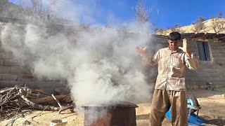 Accompanying children in daily work;  From preparing lunch to making charcoal with aqaqrabun