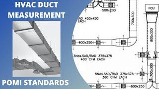 How to take off HVAC Duct measurements ? | POMI Standards