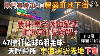 深圳好去處｜深圳車公廟站直達東海繽紛天地（下集）｜遊天際會所 47樓打籃球&羽毛球｜朗廷酒店大堂聽住豎琴去Check In｜商場L1 L2層詳細介紹｜豐盛町地下街帶大家去掃街 #北上消費 #深圳一日遊