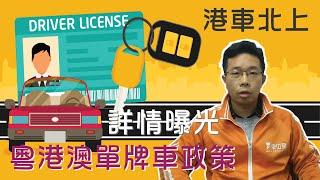 港車北上｜粵港澳單牌車政策 詳情曝光 (廣東話 中文字幕)