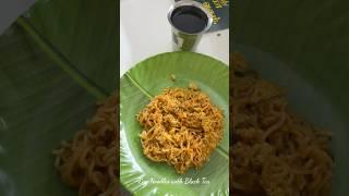 Egg noodles with black tea #cooking #vlog #shortsvideo #noodles #egg  #eggnoodles #blacktea