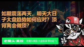 6月11日美股复盘--如期震荡两天，明天大日子大盘趋势如何应对？顶背离会做顶？ #spy  #美股